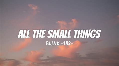 All The Small Things Blink