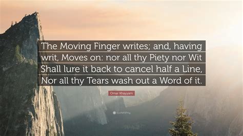 All Thy Tears Cannot Wash A Line Of It
