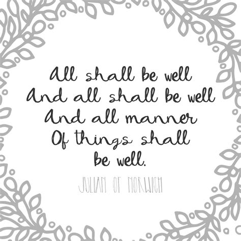All Will Be Well Quote