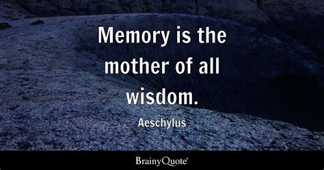 All Wisdom Comes From Memory