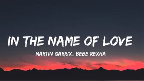 all in the name of love