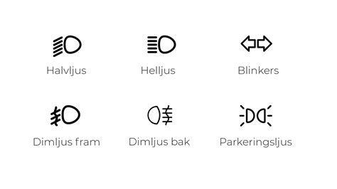 alla  belysning blinkar  vid bilen