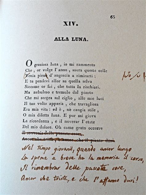 Alla Luna Leopardi