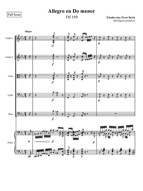 allegro in c minor tchaikovsky biography