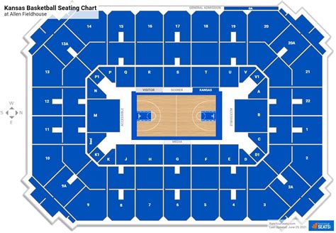 Allen Fieldhouse Seating Chart Section 17 Row 20