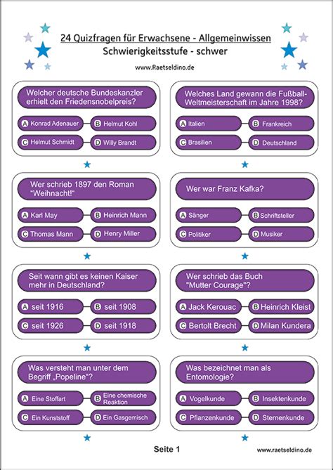 allgemein quiz