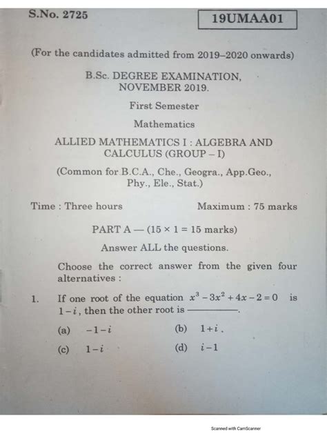 allied mathematics question paper bing