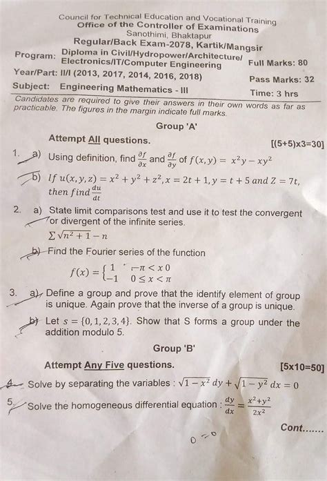 Full Download Allied Mathematics Semester 2 Question Paper 