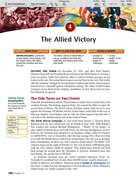 Download Allied Victory Answers Chapter 32 Section 4 