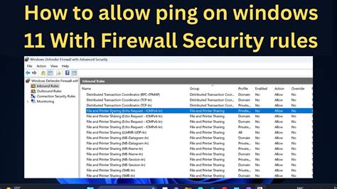 Allow Ping Windows Firewall Windows 10
