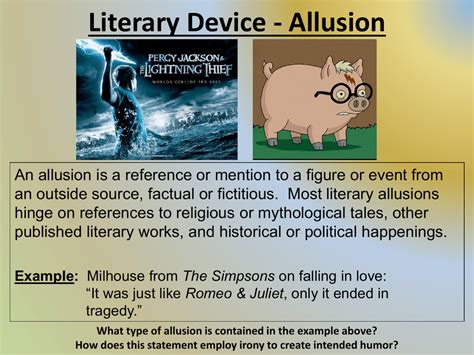 Allusion Literary Device