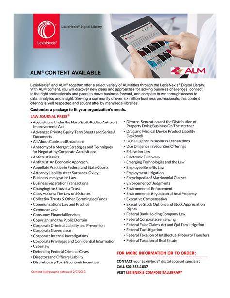 Alm Content Available May 1 Lexisnexis
