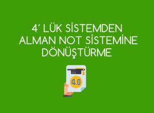 alman not sistemi karşılıkları ROJHAT. 