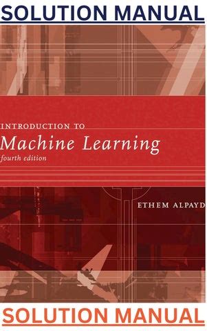 Alpaydin Machine Learning Solution Manual