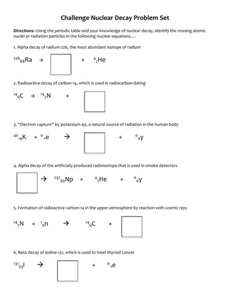 Alpha Amp Beta Decay Worksheet Key Included By Alpha And Beta Decay Worksheet - Alpha And Beta Decay Worksheet