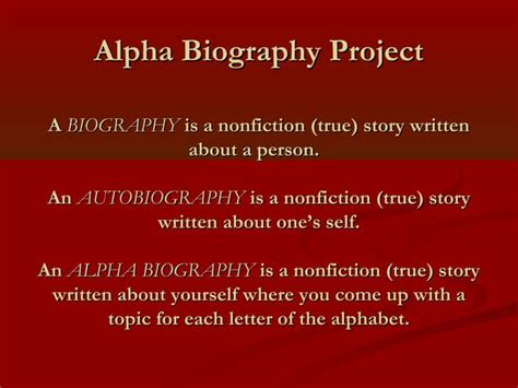 alpha biography read write think plots