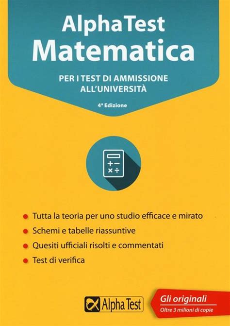 Full Download Alpha Test Matematica Per I Test Di Ammissione Alluniversit Con Software Di Simulazione 