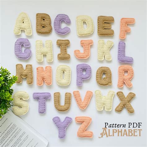 alphabet 3d crochet pattern