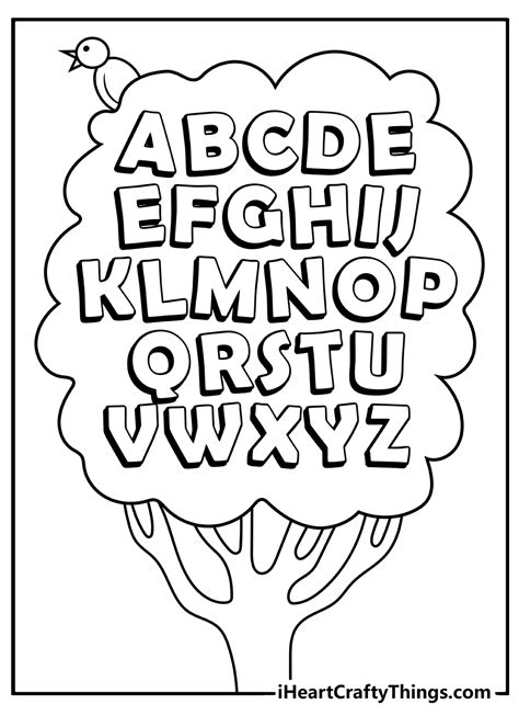 alphabet coloring sheets