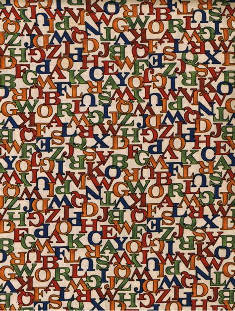 alphabet fabric Pics4Learning