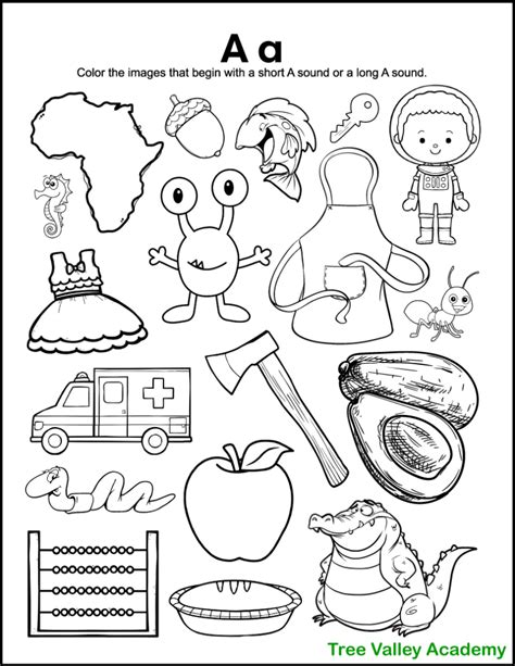 Alphabet For Kids Tree Valley Academy Letter Sound Worksheet - Letter Sound Worksheet
