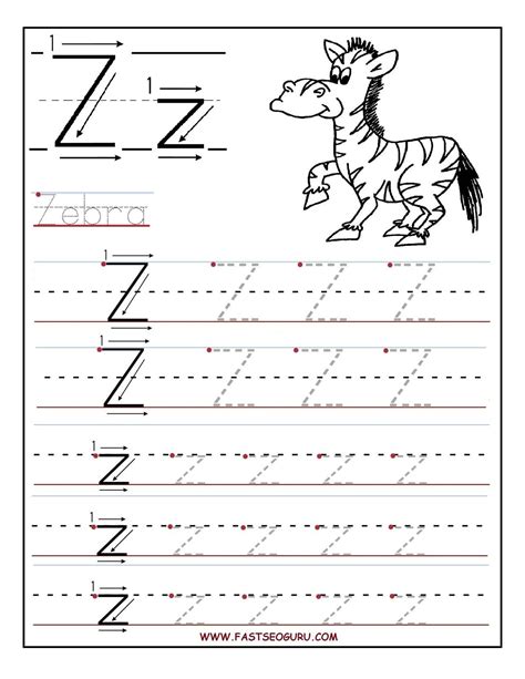 Alphabet Free Preschool Worksheets Letter Z Worksheet For Preschool - Letter Z Worksheet For Preschool