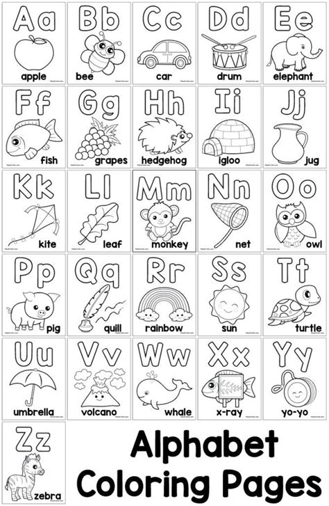 Alphabet Letter 8220 Z 8221 Coloring Page Print Colorful Letters A To Z - Colorful Letters A To Z