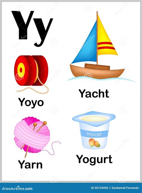 Alphabet Letter Y Pictures Stock Vector Illustration Of Pictures That Begin With Letter Y - Pictures That Begin With Letter Y