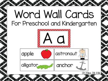 Alphabet Picture Word Cards Word Walls Pocket Charts Alphabet Chart With Pictures And Words - Alphabet Chart With Pictures And Words