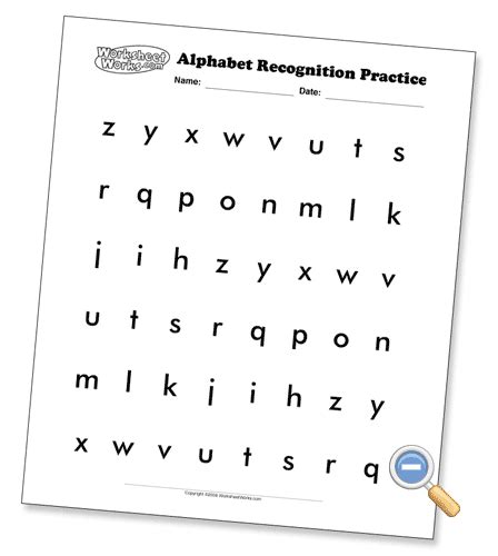 Alphabet Recognition Pages Worksheetworks Com Alphabet Chart Upper And Lower Case - Alphabet Chart Upper And Lower Case