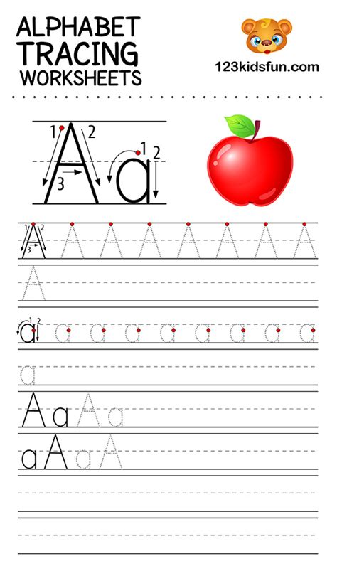 Alphabet Tracing Worksheets A Z Free Printable Pdf Letter Tracing Worksheet  Kindergarten - Letter Tracing Worksheet, Kindergarten