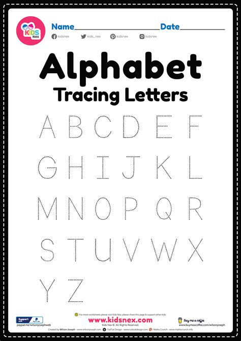 Alphabet Worksheets For Kids Alphabet Free Activities For Alphabet Worksheet For Toddlers - Alphabet Worksheet For Toddlers