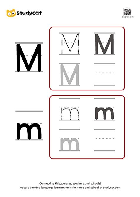 Alphabet Write Mm Studycat Letter Mm Worksheet - Letter Mm Worksheet