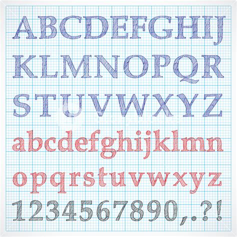 Read Online Alphabet Letters On Graph Paper 