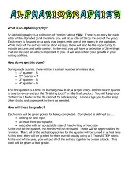 alphabiography entry