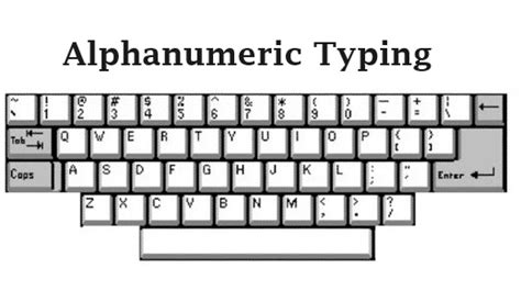 Alphanumeric Typing Test Practice