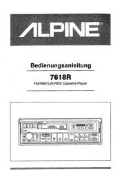 Read Online Alpine 7618 User Guide 