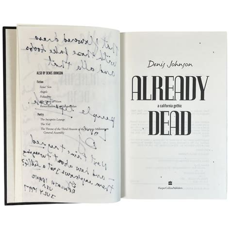Already Dead Denis Johnson
