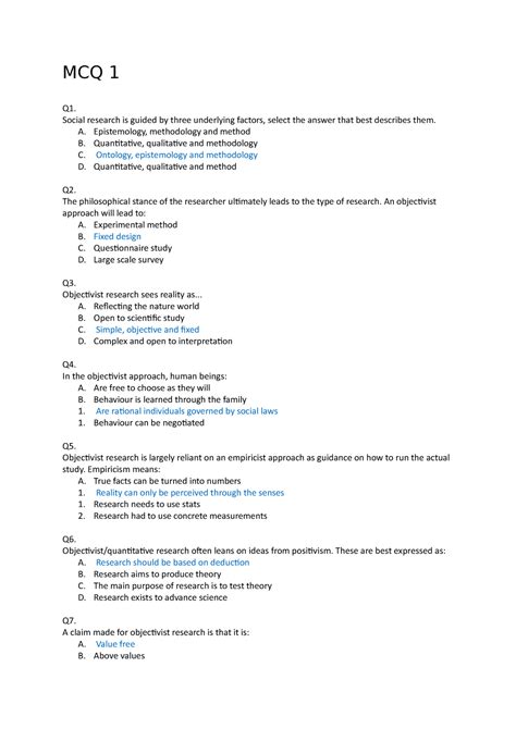 Als Multiple Choice Questions