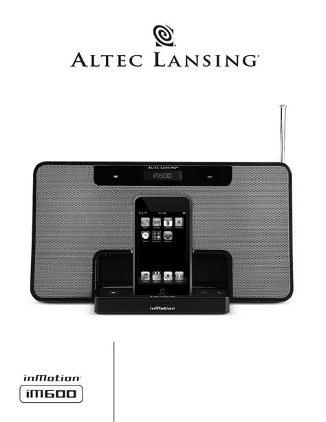 Altec Lansing Inmotion User Guide