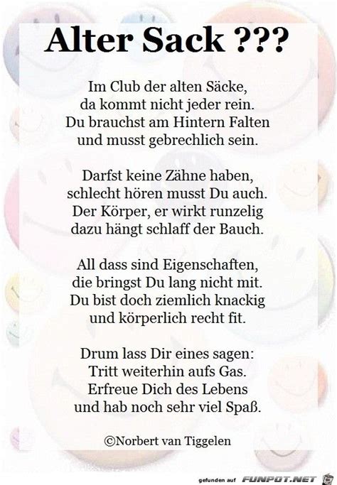 alter sack gedicht