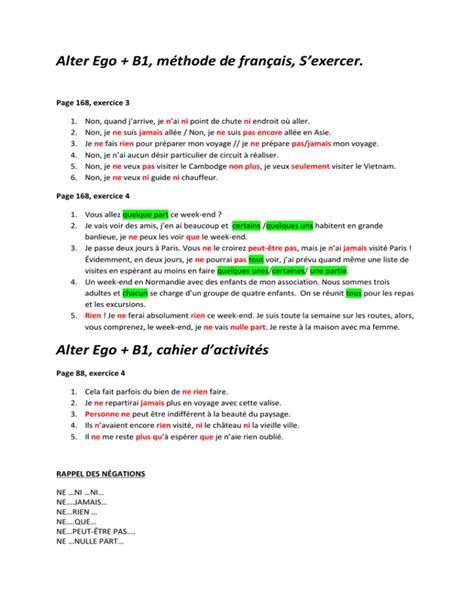 Full Download Alter Ego B1 Answer 