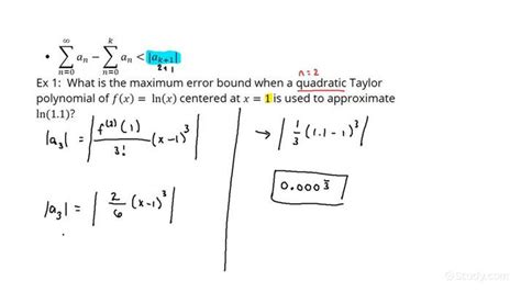 Alternate Error Bound
