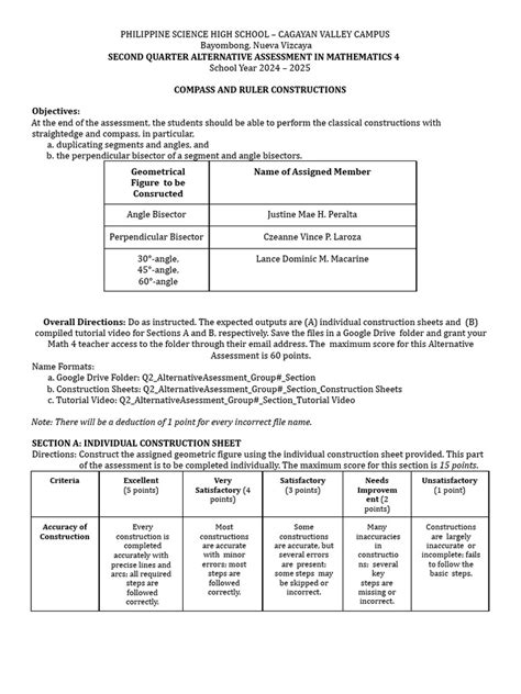 Alternative Assessment Math Journal Chapter 9
