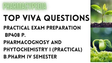 Download Alternative To Practical Pharmacognosy Exam Questions 