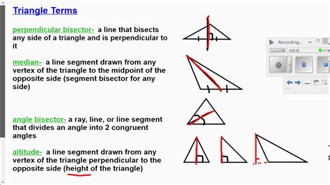 altitudes angle bisectors perpendicular bisectors Worksheets Library