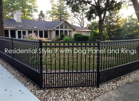 Aluminum Dog Fence Panels Great Fence Aluminum Fence With Puppy Pickets - Aluminum Fence With Puppy Pickets
