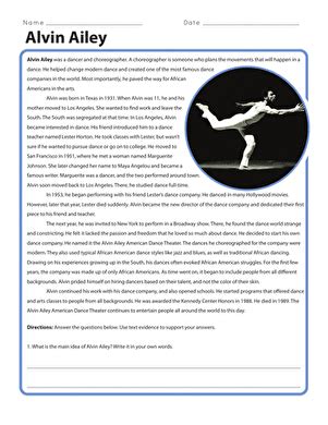alvin ailey full biography of katy