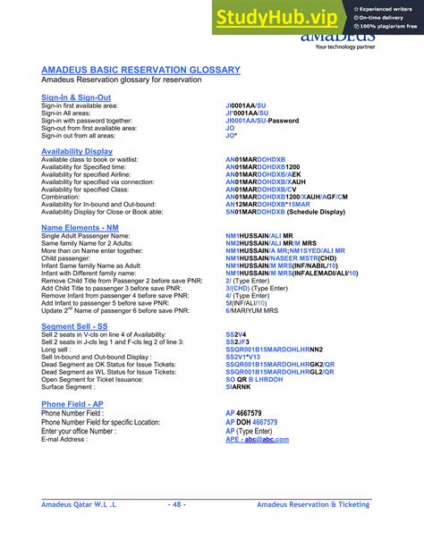 amadeus training manual
