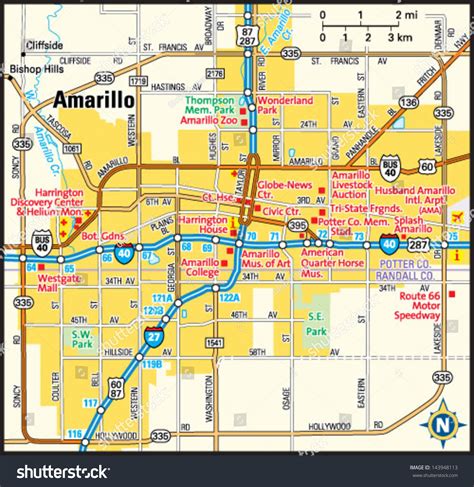 amarillo texas map